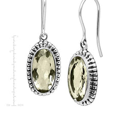 Load image into Gallery viewer, Silpada 'Everafter' Natural Green Amethyst Drop Earrings in Sterling Silver