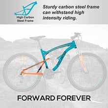 Load image into Gallery viewer, Hiland Full-Suspension Mountain Bike, Shimano 21 Speed, 26 Inch Wheel, for Men Women Bicycle Blue