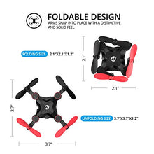 Load image into Gallery viewer, Holy Stone HS190 Foldable Mini Nano RC Drone for Kids Gift Portable Pocket Quadcopter with Altitude Hold 3D Flips and Headless Mode Easy to Fly for Beginners