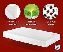 Load image into Gallery viewer, Moonlight Slumber Breathable Dual Sided Baby Crib Mattress. Firm Sided for Infants Reverse to Soft Side for Toddlers Bed. Easy to Clean Waterproof and Odor Resistant (Made in USA. Latest Version).