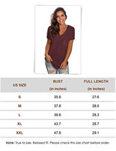 Load image into Gallery viewer, WEESO Women's V Neck Floral T Shirts with Pocket Relaxed Fit Short Sleeve Tees