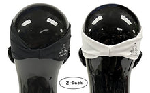 Load image into Gallery viewer, Value 2-Pack, Mens Headband - Guys Sweatband & Sports Headbands Moisture Wicking Workout Sweatbands for Running, CrossTrain, Skiing and bike helmet friendly - Value Pack - 1-Black & 1-White Sweatbands