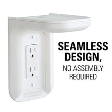 Load image into Gallery viewer, Sanus Outlet Shelf - Holds Any Device Up To 10lbs & Installs In Seconds - Includes Standard & Decora Style Outlet Covers & Integrated Cable Management Channel - Works For Sonos & Smart Home Speakers