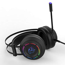 Load image into Gallery viewer, Ajazz DHG160 Gaming Headset PS4 Headset with 7.1 Surround Sound, DOUYU Gaming Headset w/Noise Canceling Microphone, RGB Light, Compatible with PS4/Switch/PC/PS3/Mac/Laptop, Black