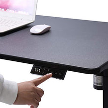 Load image into Gallery viewer, UNICOO - Electric Height Adjustable Standing Desk, Electric Standing Workstation Home Office Sit Stand Up Desk with 4 Pre-Set Memory Led Display Controller (Black Top/Black Legs - Electric)