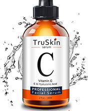 Load image into Gallery viewer, TruSkin Vitamin C Serum for Face with Hyaluronic Acid, Vitamin E, Witch Hazel, Large Bottle 2 fl oz