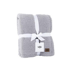 Load image into Gallery viewer, UGG Ana Fuzzy Eyelash Sweater + Sherpa Fleece - Reversible Throw Blanket, Seal