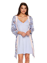 Load image into Gallery viewer, kathy ireland Womens Chemise Nightgown and Robe Sleepwear and Loungewear Set - Pajamas for Women (Simply Purple, Large)