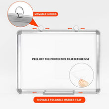 Load image into Gallery viewer, Small Dry Erase White Board 16" x 12" Magnetic Hanging White Board for Wall Portable Mini Whiteboard for Kids, Students & Teachers