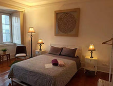 Load image into Gallery viewer, Smeike 3 Pack Lamp Set (2 Table Lamps, 1 Floor Lamp), 3-Piece Vintage Style Table and Floor Lamp Set in Bronze Finish with Brown Fabric Lamp Shades, 26" and 61"(H), Solid Iron