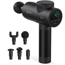 Load image into Gallery viewer, Massage Gun for Athletes Deep Tissue Percussion Fascia Massager for Soreness Relief, 15mm Amplitude 3,300 Percussions Power Neck Back Massager in Gym, OPOVE M3 Pro Max, Black
