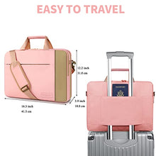 Load image into Gallery viewer, YTONET Laptop Case Laptop Bag 15-15.6 Inch Bundle, TSA Laptop Sleeve Grey & Expandable Laptop Briefcase Pink with Shoulder Strap, Portable Notebook Computer Carrying Bag Gift for Work School Travel