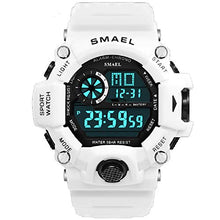 Load image into Gallery viewer, KXAITO Men's Watches Sports Outdoor Waterproof Military Watch Date Multi Function Tactics LED Alarm Stopwatch (14_White)