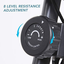 Load image into Gallery viewer, MaxKare Folding Magnetic Upright Exercise Bike w/Pulse Sensor/LCD Monitor Indoor Cycling Bike Stationary Bike Recumbent Exercise Bike with Arm Resistance Bands, Perfect for Home Use