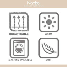 Load image into Gallery viewer, NANKO Queen Comforter Set 3 PC, White Red Pastel Floral Print Soft Microfiber Bedding - All Season Quilted Comforter with 2 Pillowshams - Best Modern Bed Set for Women Men, 88 x 90