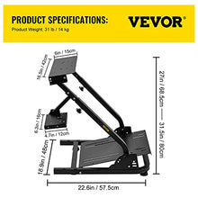 Load image into Gallery viewer, VEVOR G920 Racing Steering Wheel Stand Shifter Mount fit for Logitech G27 G25 G29 Gaming Wheel Stand Wheel Pedals NOT Included Racing Wheel Stand