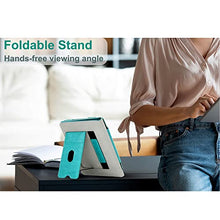 Load image into Gallery viewer, RSAquar New Kindle Paperwhite Case for 11th Generation eReader, 6.8” 2021 Edition, Premium PU Leather Cover with Auto Sleep Wake, Hand Strap, Card Slot, and Foldable Stand, Sky Blue