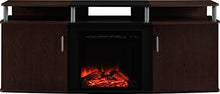 Load image into Gallery viewer, Ameriwood Home Carson Electric Fireplace TV Console for TVs up to 70", Cherry