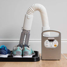 Load image into Gallery viewer, IRIS USA, Inc. BLW-C2 Blanket Warmer With Shoe Dryer Attachment, White