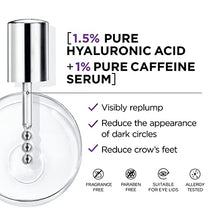 Load image into Gallery viewer, L'Oreal Paris Revitalift Hyaluronic Acid + Caffeine Hydrating Eye Serum with Anti-Aging Moisturizer Sample