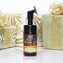 Load image into Gallery viewer, WOW Skin Science Vitamin C Natural Face Wash w/ Face Brush - Foaming Facial Cleanser - Facial Skin Care Products - Acne Face Wash for Women - Exfoliating Face Wash Men's Scrub - All Skin Types (150ml)