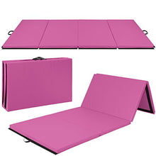 Load image into Gallery viewer, Best Choice Products 10ft 4-Panel Foam Folding Exercise Gym Mat for Gymnastics, Aerobics, Yoga w/Handles