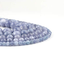 Load image into Gallery viewer, Love Beads Natural Angelite Stone Beads 8 mm Round Loose Gemstone