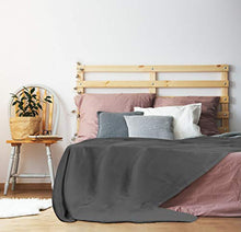 Load image into Gallery viewer, Utopia Bedding Premium Cotton Blanket Twin Grey - Soft Breathable Thermal Blanket 350 GSM - Ideal for Layering Any Bed