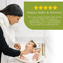 Load image into Gallery viewer, Puj Flyte - Compact Baby Bathtub - Infant, Newborn, 0-6 Months, in-Sink Baby Travel Bathtub, BPA Free, PVC Free (Grey)