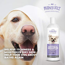 Load image into Gallery viewer, Mighty Petz 2-in-1 Oatmeal Dog Shampoo and Conditioner – Dog Shampoo Sensitive Skin for Dog's Itchy Dry Skin with Soothing Aloe Vera + Baking Soda + pH balanced. Get Smelly Dogs Coat Fresh, 16 oz