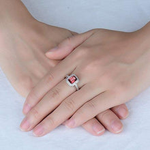 Load image into Gallery viewer, Beyond jewelry Natural Emerald Cut 6x8mm Pink Tourmaline Solid 14K White Gold Natural Diamonds Ring for Women