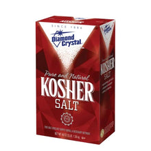Load image into Gallery viewer, Diamond Crystal Kosher Salt – Full Flavor, No Additives and Less Sodium - Pure and Natural Since 1886 - 3 Pound Box