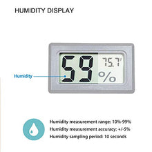 Load image into Gallery viewer, Veanic 4-Pack Mini Digital Electronic Temperature Humidity Meters Gauge Indoor Thermometer Hygrometer LCD Display Fahrenheit (℉) for Humidors, Greenhouse, Garden, Cellar, Fridge, Closet