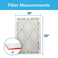 Load image into Gallery viewer, Filtrete 15x20x1, AC Furnace Air Filter, MPR 1000, Micro Allergen Defense, 6-Pack (exact dimensions 14.81 x 19.81 x 0.81)