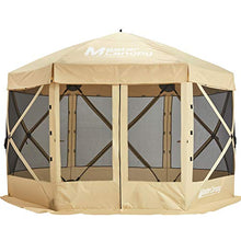 Load image into Gallery viewer, MASTERCANOPY Escape Shelter Screen House Outdoor Camping Tent for 6 Sided Canopy Shelter with Mosquito Net(120''x120''Beige)