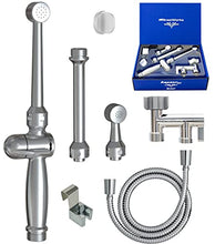 Load image into Gallery viewer, RinseWorks- All Brass Aquaus 360 Handheld Bidet Sprayer for Toilet - NSF Plumbing Code Certified for Legal Installation - Ergonomic Dual Thumb Pressure Controls- 3”-11” Spray Reach - 5 Year Warranty