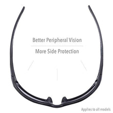 Load image into Gallery viewer, Uvex by Honeywell Hypershock Safety Glasses, Clear Frame with Red Mirror Lens & Anti-Scratch Hardcoat (S2974)