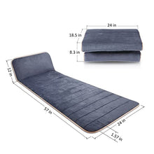 Load image into Gallery viewer, Snailax Massage Mat with 10 Vibrating Motors and 4 Therapy Heating pad Full Body Massager Cushion for Relieving Back Lumbar Leg Snailax