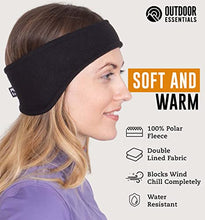 Load image into Gallery viewer, Ear Warmer Headband - Winter Fleece Running Ear Band Covers for Cold Weather - Warm & Cozy Ear Muffs for Cycling & Sports
