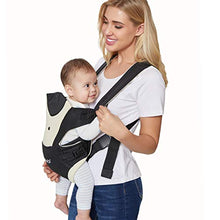 Load image into Gallery viewer, Neotech Care Baby Carrier - Front and Back Carrying - Adjustable, Breathable & Lightweight - for Infant, Child, Toddler - Black with Beige
