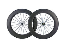 Load image into Gallery viewer, Queen Bike 88mm Carbon Wheels 700c Wheelset Matte Finish Bike Carbon Wheels Clincher