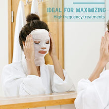 Load image into Gallery viewer, 150 Pieces Pre-cut Gauze Facial Cotton Beauty Gauze Skin Care Face for Facial Spa, High Frequency (10 x 12 Inch, Rectangle Face Style)