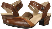 Load image into Gallery viewer, Clarks womens Valarie Rally Heeled Sandal, Mahogany Leather, 8.5 US