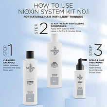 Load image into Gallery viewer, Nioxin System 1 Shampoo & Conditioner Prepack, Natural Hair with Light Thinning, Pumps Included, 33.8 fl oz