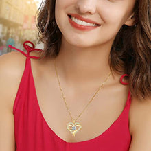 Load image into Gallery viewer, Sianilvera Love Heart Necklaces for Women 925 Sterling Silver Pendant Necklace Birthday Valentines Jewelry Gift for Women Sister Girls White