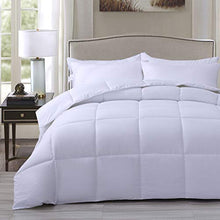 Load image into Gallery viewer, WhatsBedding Down Alternative Quilted Comforter - All Season White Lightweight Duvet Insert or Stand-Alone Comforter with Corner Tabs - King Size(102×90 Inch)
