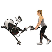 Load image into Gallery viewer, Sunny Health & Fitness Magnetic Rear Belt Drive Indoor Cycling Bike with RPM Cadence Sensor - SF-B1709, Black