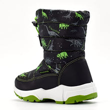 Load image into Gallery viewer, Nova Mountain Boys Girls Little Kids Winter Snow Boots,NF NFWB102 GreenDino 13