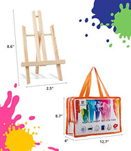 Load image into Gallery viewer, POPYOLA Kids Paint Set-27 Piece Kids Art Set with Acrylic Paint,Brushes, Easel, Smock, Bag for Little Boys or Girls, Great Gift for Children Who Love Draw (Orange)