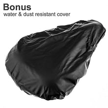 Load image into Gallery viewer, Zacro Gel Bike Seat Cover- BS031 Extra Soft Gel Bicycle Seat - Bike Saddle Cushion with Water&Dust Resistant Cover (Black)